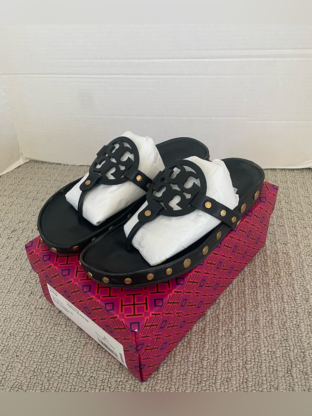 Tory Burch miller cloud coin perfect black shoes - Picture 3 of 9